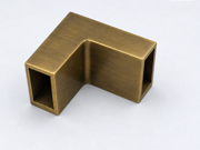 Aquaslide 2000 Rail Mount Bracket - 90 Degree - Antique Brass